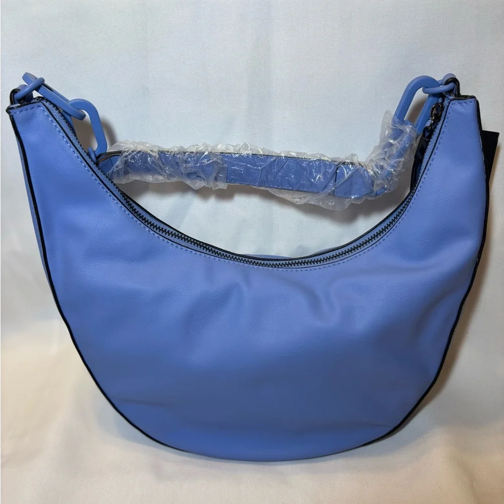 Simply Vera Vera Wang Blue Crescent Shoulder Bag. NWT
